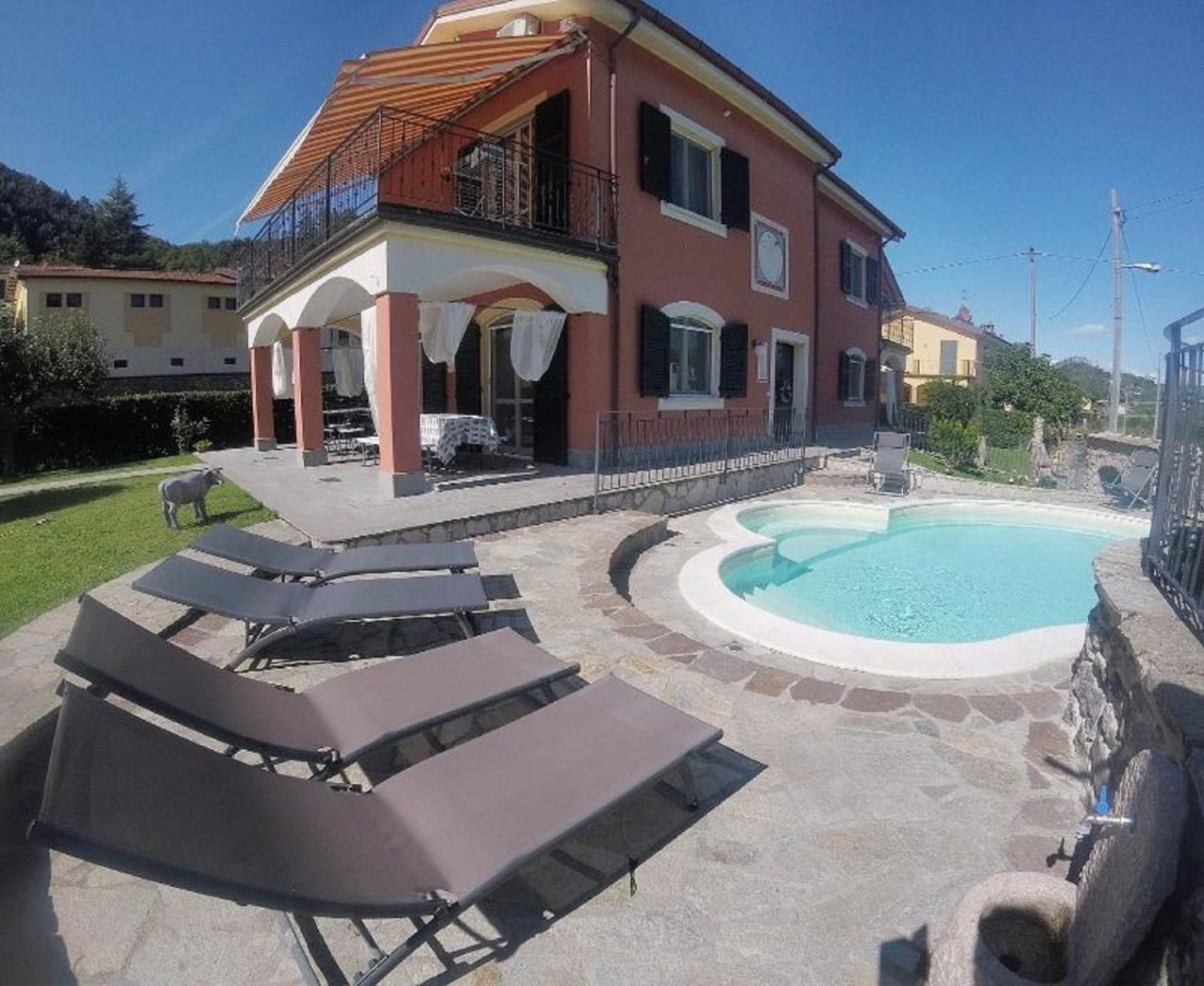 Villa Paola - Cinque Terre Unica! Pool E Ac! Pignone Luaran gambar